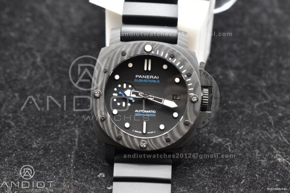 Clone FashionForward Dial Carbotech on Edition Strap VSF Best P.900 42mm PAM2231 Rubber 989 Black 0204